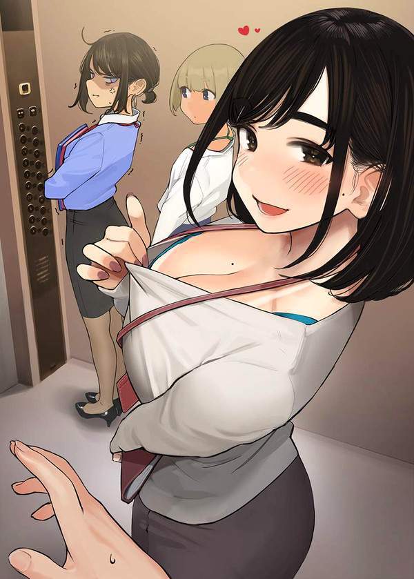 【密室】エレベーター内女子の二次エロ画像【何も起きないはずはなく…】【17】