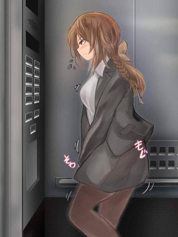 【密室】エレベーター内女子の二次エロ画像【何も起きないはずはなく…】【18】