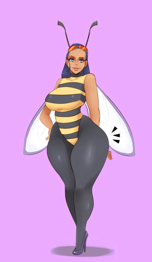 【スズメバチには気を付けよう！】ハチのコスプレしてる女子の二次エロ画像【20】