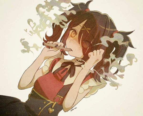 【麻草キッド】多分タバコでは無いナニカを吸ってる女子の二次画像【シーシャでチル】【24】