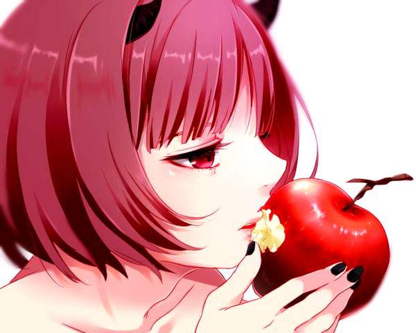 【アップル信者】リンゴを丸かじりする女子の二次画像【9】