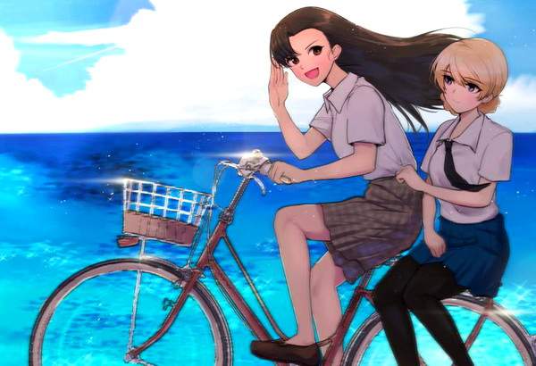 【現代だと炎上案件】自転車を二人乗りしてる二次画像【21】
