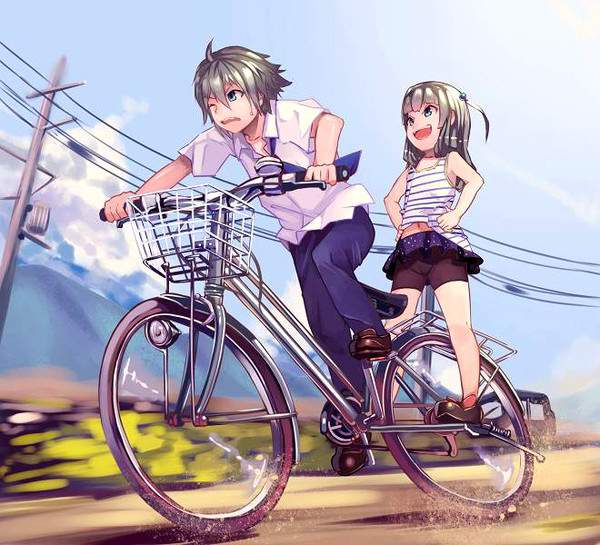 【現代だと炎上案件】自転車を二人乗りしてる二次画像【37】