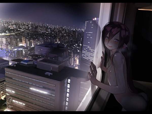 【素人物AVで良くあるシチュ】夜景の綺麗なホテルの窓辺で･･･な二次エロ画像【9】