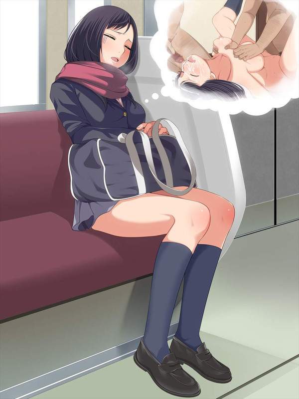 【冬の車内って】電車内で寝てる女子の二次画像【眠くなるよね】【2】