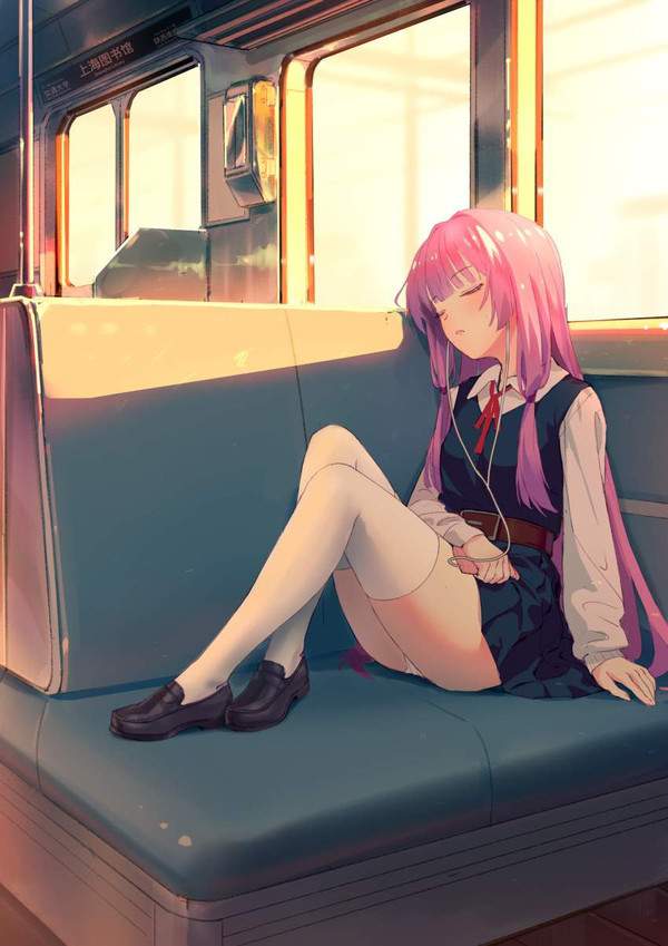 【冬の車内って】電車内で寝てる女子の二次画像【眠くなるよね】【20】