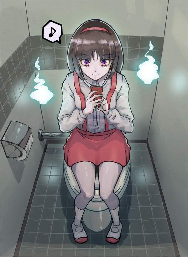 【現代っ子】トイレの最中もスマホを手放さない女子の二次エロ画像【13】