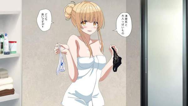 【恥じらい】タオルを裸体に巻いた風呂上り女子の二次エロ画像【21】