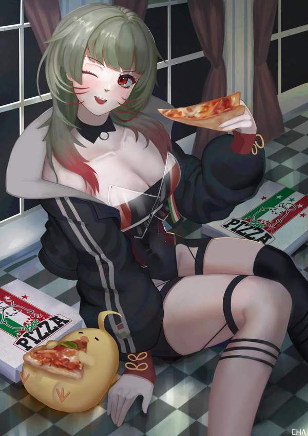 【性欲と食欲の】ピザ食ってるだけで性欲を刺激してくる女子の二次エロ画像【タッグトーナメント】【38】