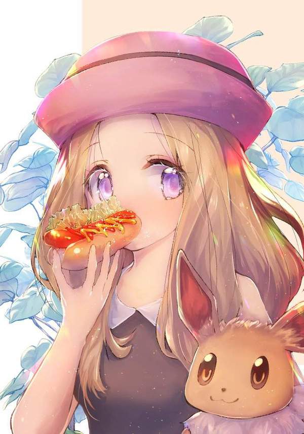 【きんもーっ☆】ホットドッグ食べてる女子の二次エロ画像【4】