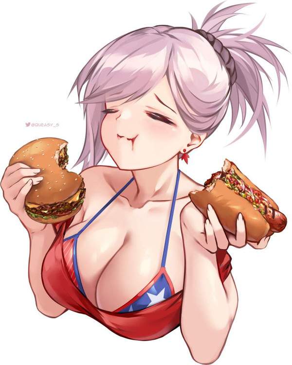 【きんもーっ☆】ホットドッグ食べてる女子の二次エロ画像【13】
