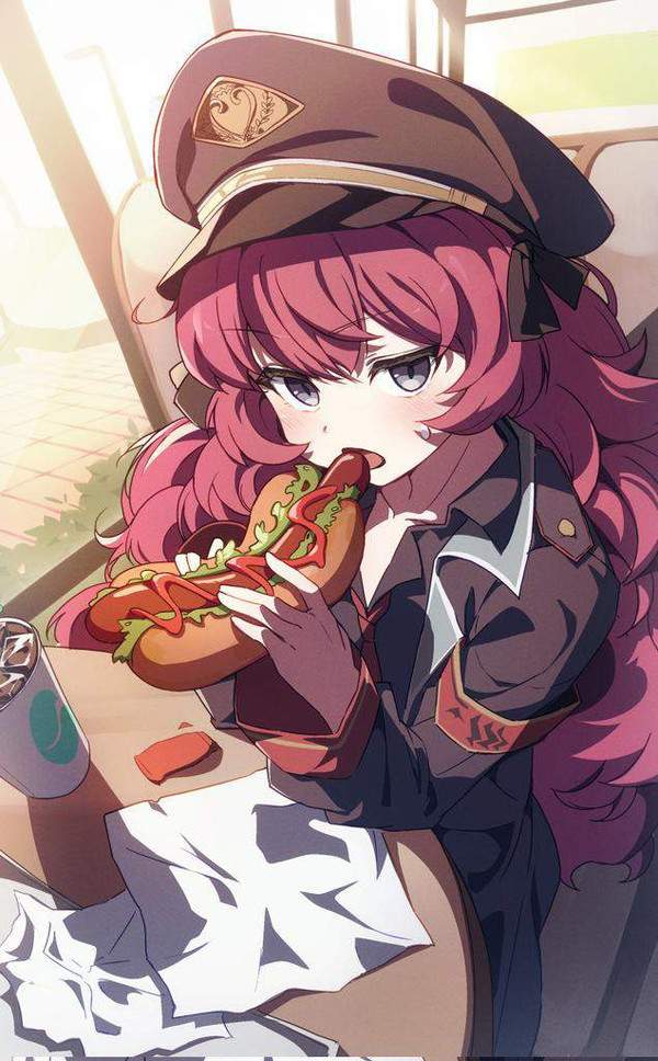 【きんもーっ☆】ホットドッグ食べてる女子の二次エロ画像【20】