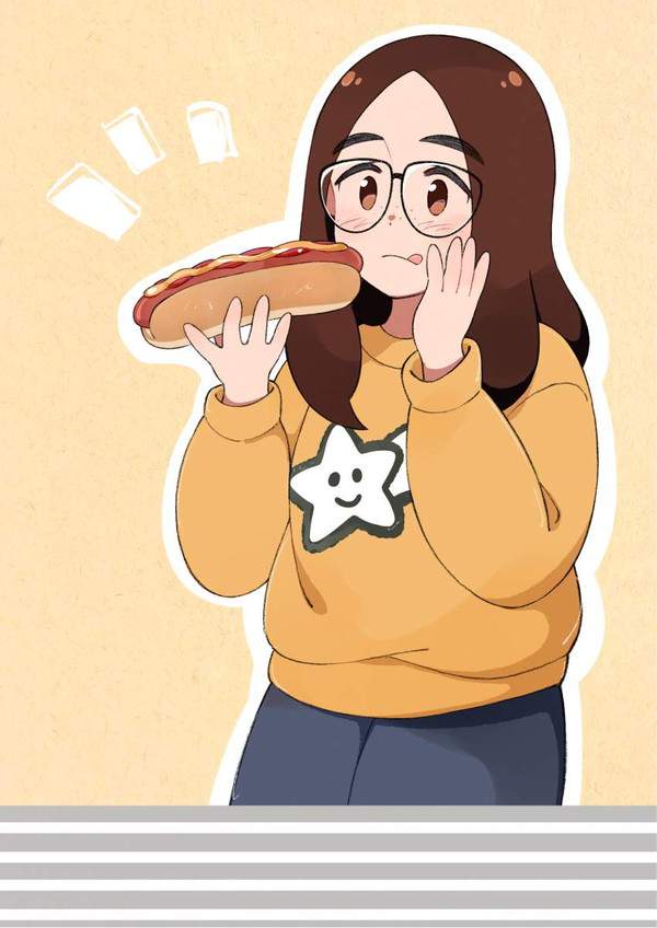 【きんもーっ☆】ホットドッグ食べてる女子の二次エロ画像【32】