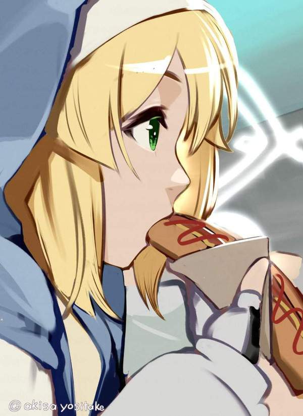 【きんもーっ☆】ホットドッグ食べてる女子の二次エロ画像【34】