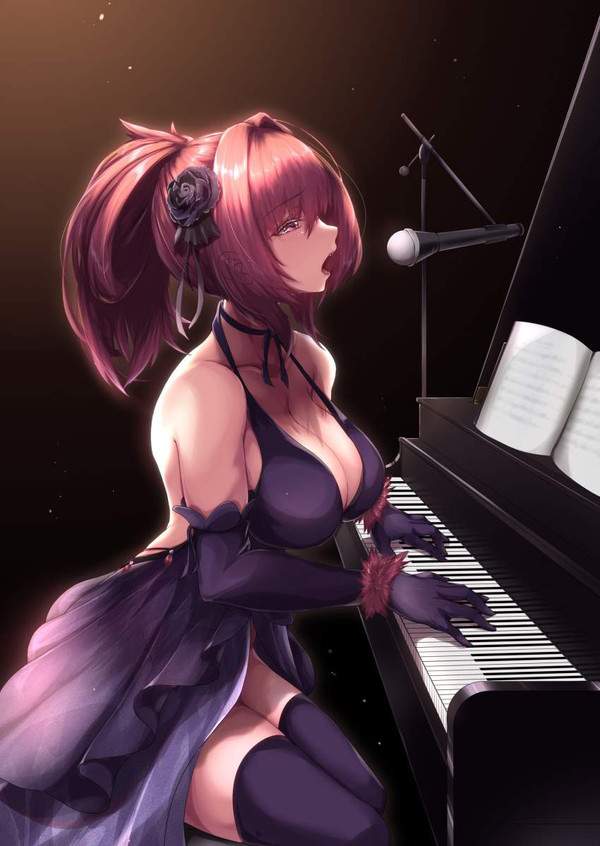 【Youtuberあるある】エロい恰好でピアノ弾いてる女子の二次エロ画像【11】