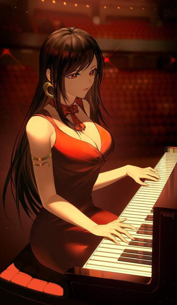 【Youtuberあるある】エロい恰好でピアノ弾いてる女子の二次エロ画像【25】