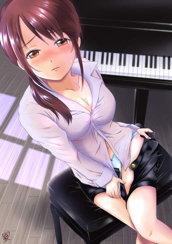 【Youtuberあるある】エロい恰好でピアノ弾いてる女子の二次エロ画像【35】