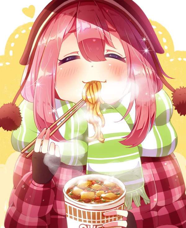 【みそきん製造終了】カップヌードル食べてる女子の二次画像【2】