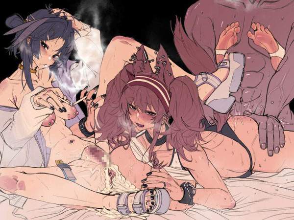 【ニコチン×ポコチン】セックス中にタバコ吸ってる二次エロ画像【6】