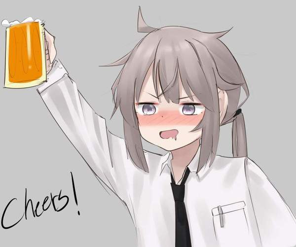 【生中(意味深)】ジョッキでビール飲んでる女子の二次エロ画像【11】