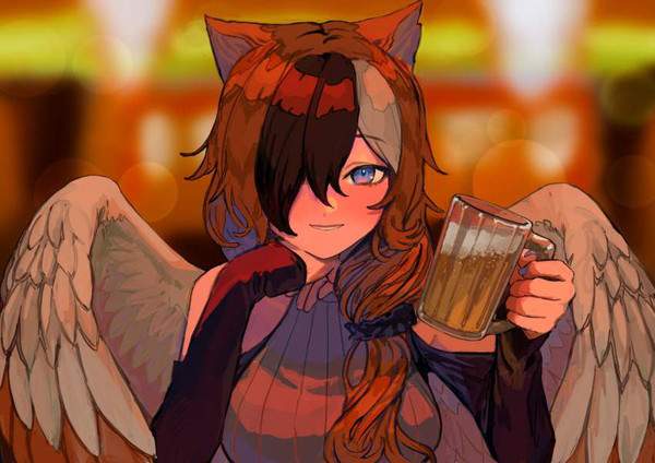 【生中(意味深)】ジョッキでビール飲んでる女子の二次エロ画像【14】