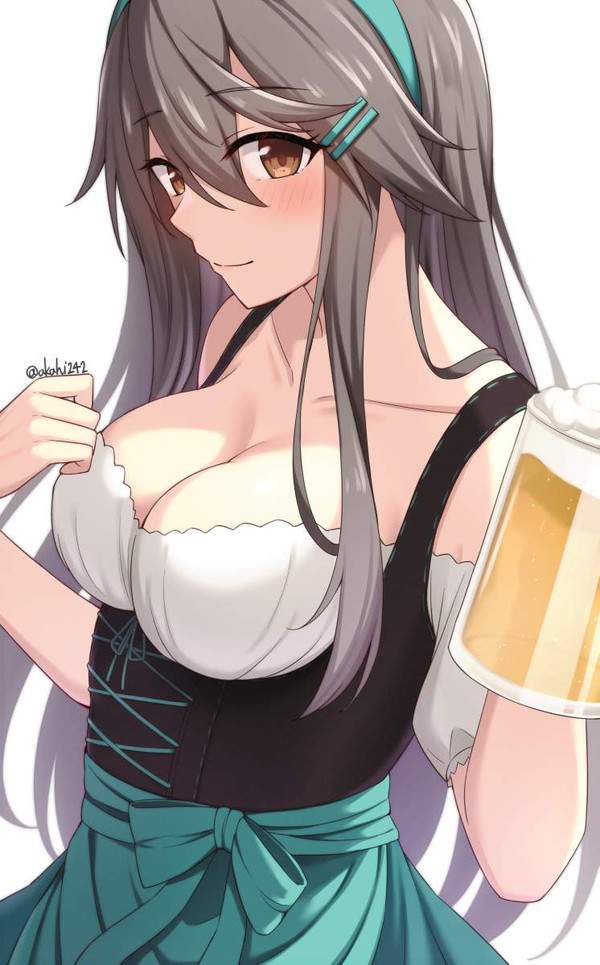 【生中(意味深)】ジョッキでビール飲んでる女子の二次エロ画像【31】