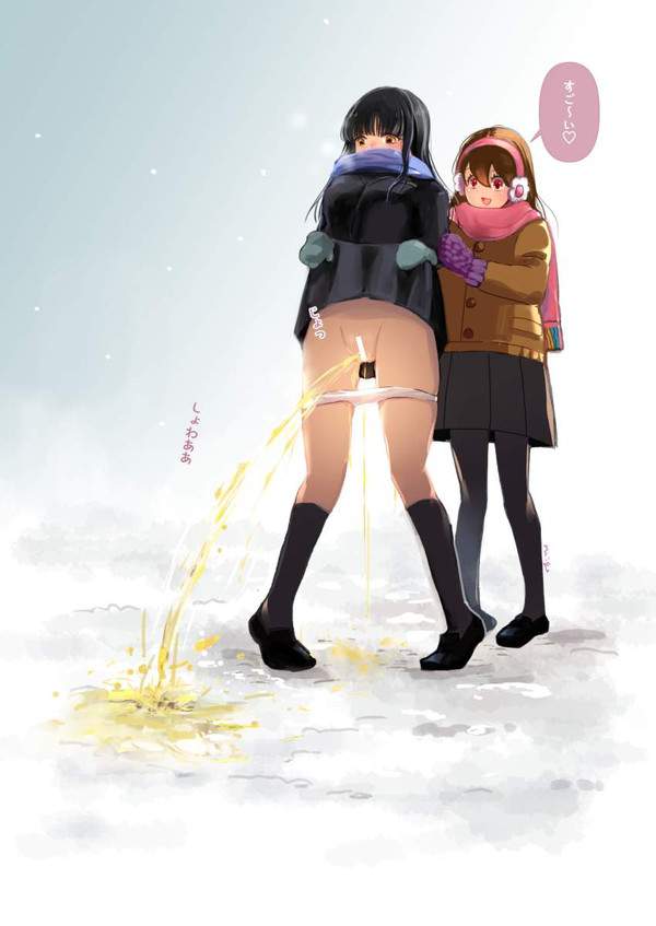 【サムソウ】雪にオシッコしてる少女達の二次エロ画像【2】