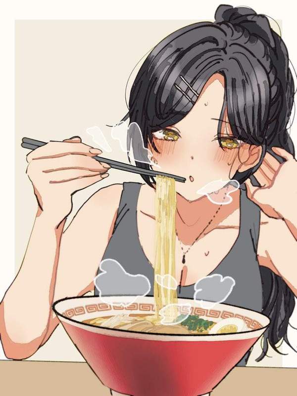 【するずる】ラーメン食べてる女子の二次画像【どーもー！】【10】