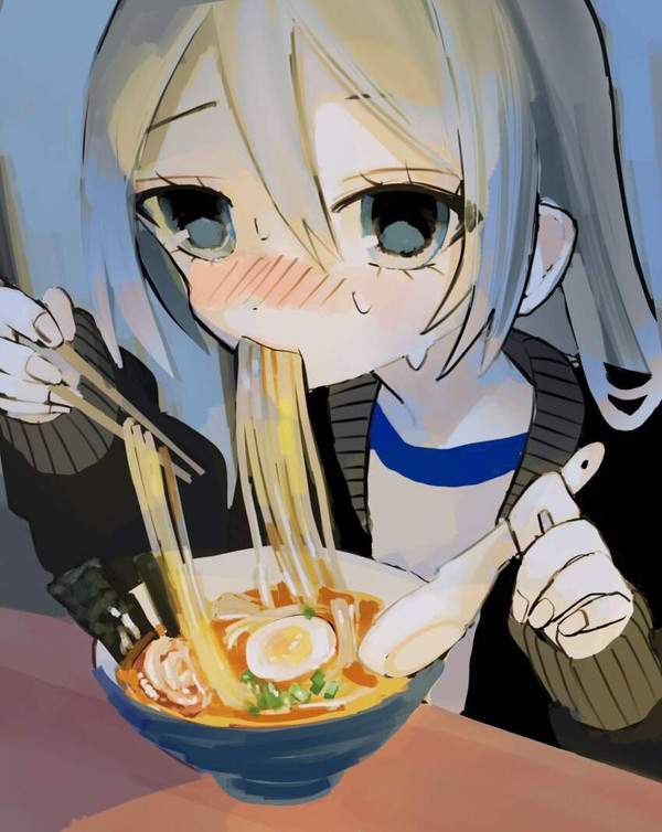 【するずる】ラーメン食べてる女子の二次画像【どーもー！】【30】
