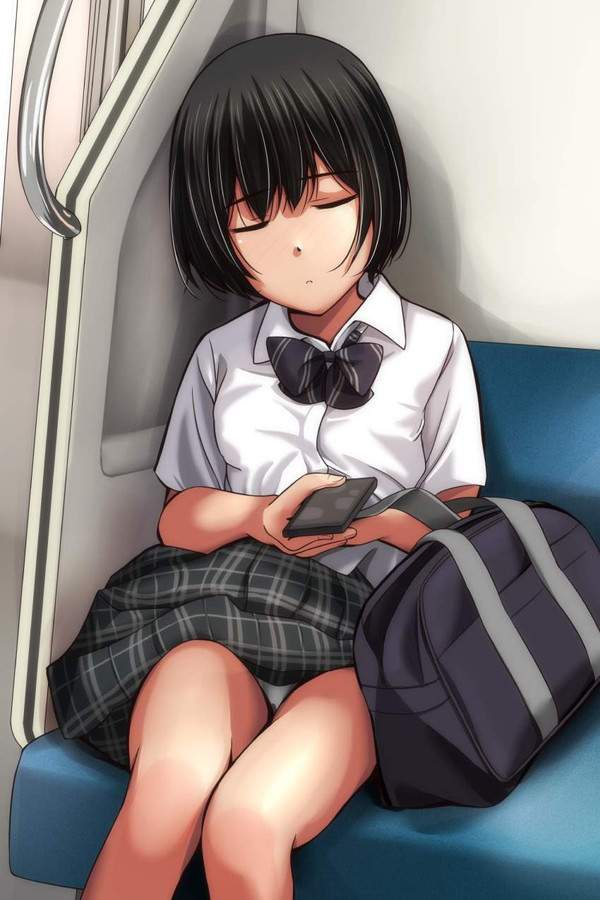 【籠原】電車の中で寝てしまっている女子の二次エロ画像【小金井】【30】