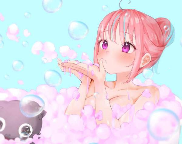 【欧米か】泡風呂に入る女子達の二次エロ画像【10】