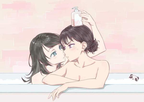 【欧米か】泡風呂に入る女子達の二次エロ画像【30】