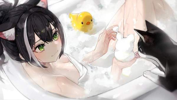【欧米か】泡風呂に入る女子達の二次エロ画像【39】