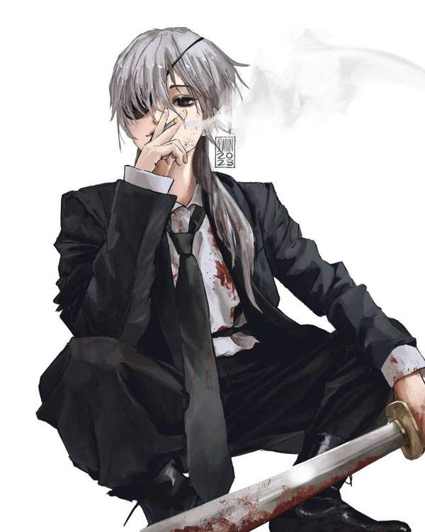 【ヤニカス】ウンコ座りでタバコ吸ってる女子の二次エロ画像【17】