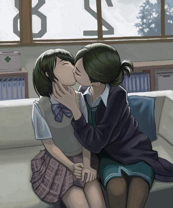 【ハラスメントの可能性】お姉さんと少女がレズキスしてる二次エロ画像【21】