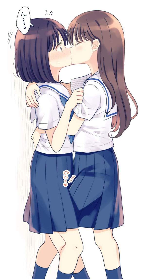 【ﾁｭｯ】女同士でキスしてるJKの二次百合画像【27枚目】