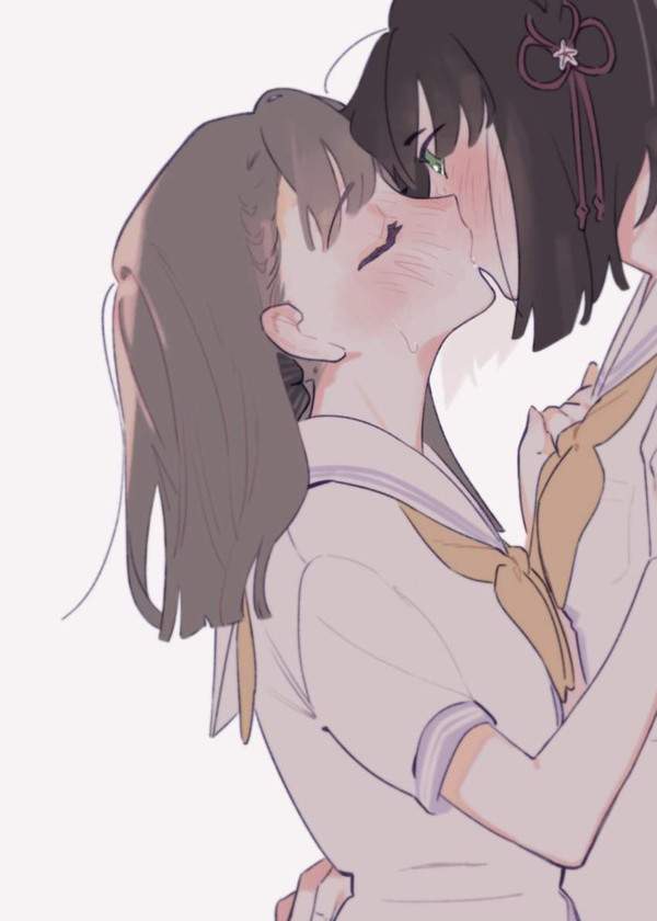 【ﾁｭｯ】女同士でキスしてるJKの二次百合画像【31枚目】