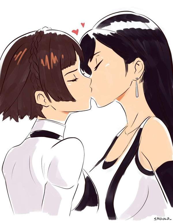 【ﾁｭｯ】女同士でキスしてるJKの二次百合画像【36枚目】