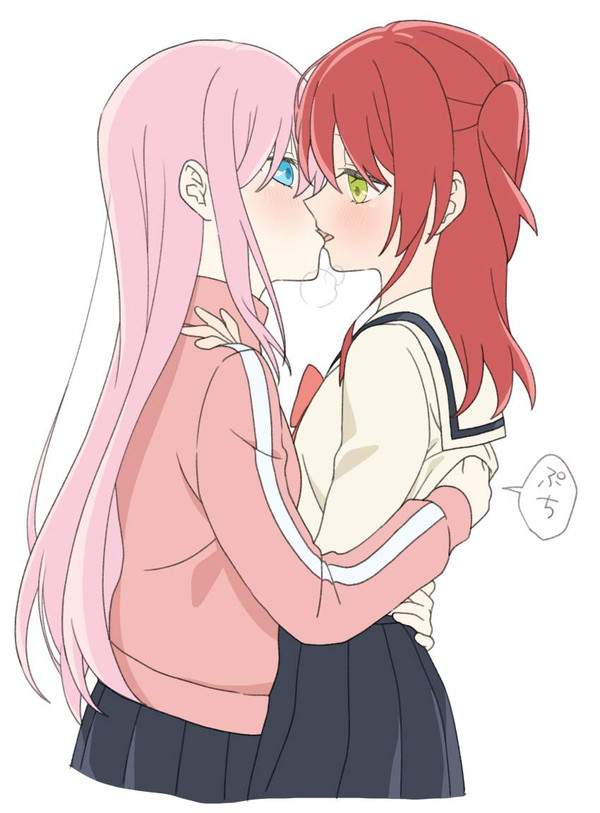 【ﾁｭｯ】女同士でキスしてるJKの二次百合画像【40枚目】