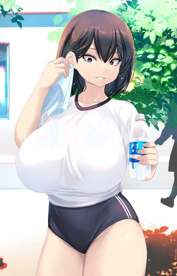 【男子の目線を独り占め】爆乳ブルマ体操服女子の二次エロ画像【25枚目】