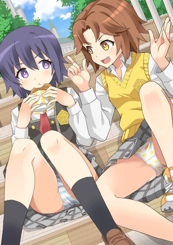 【怪談の日】階段に座ってる女子の二次パンチラ画像【15枚目】