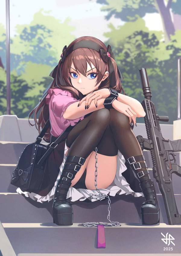 【怪談の日】階段に座ってる女子の二次パンチラ画像【16枚目】