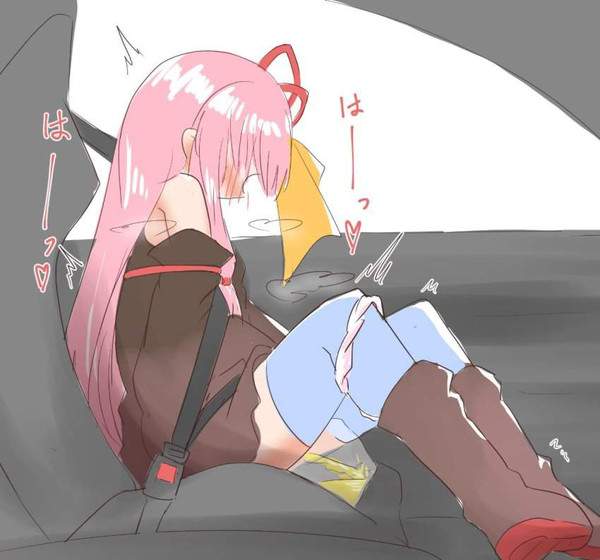 【連休あるある】車の中でオシッコする女子の二次エロ画像【19枚目】