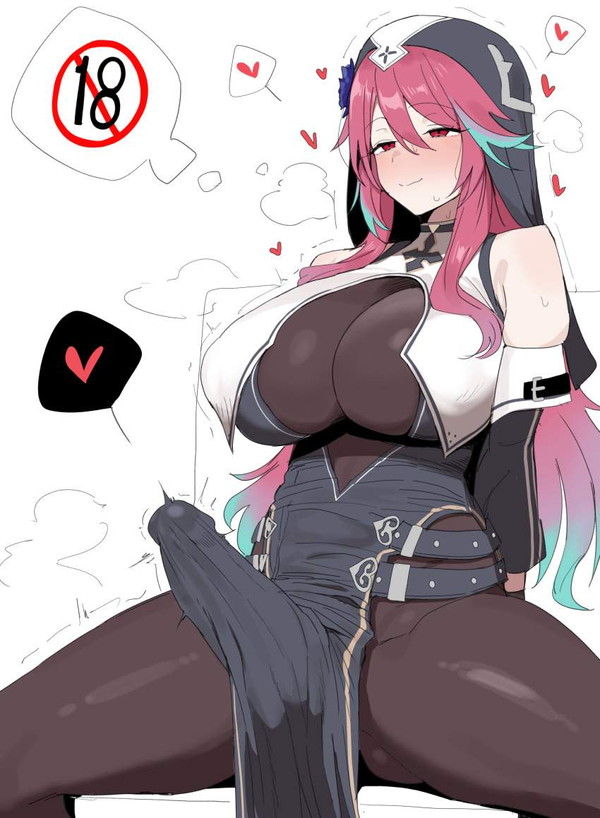 【速記の日】さりげなく勃起してるふたなり娘の二次エロ画像【9枚目】