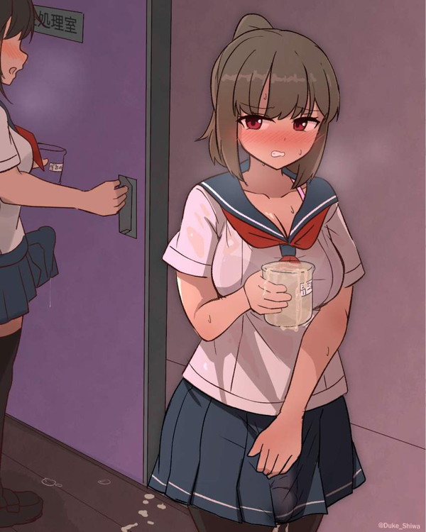 【速記の日】さりげなく勃起してるふたなり娘の二次エロ画像【28枚目】