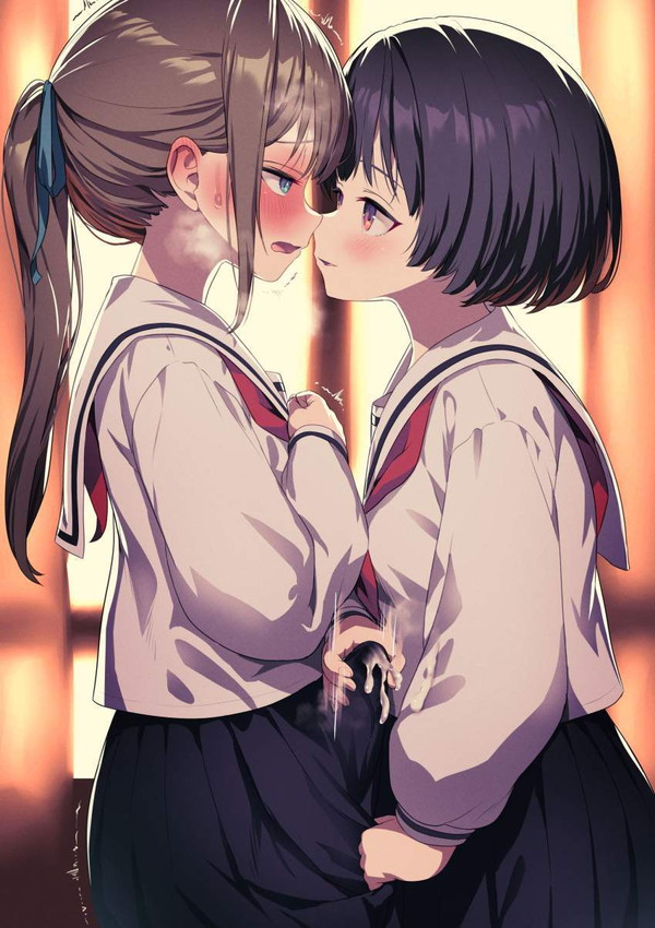 【速記の日】さりげなく勃起してるふたなり娘の二次エロ画像【31枚目】