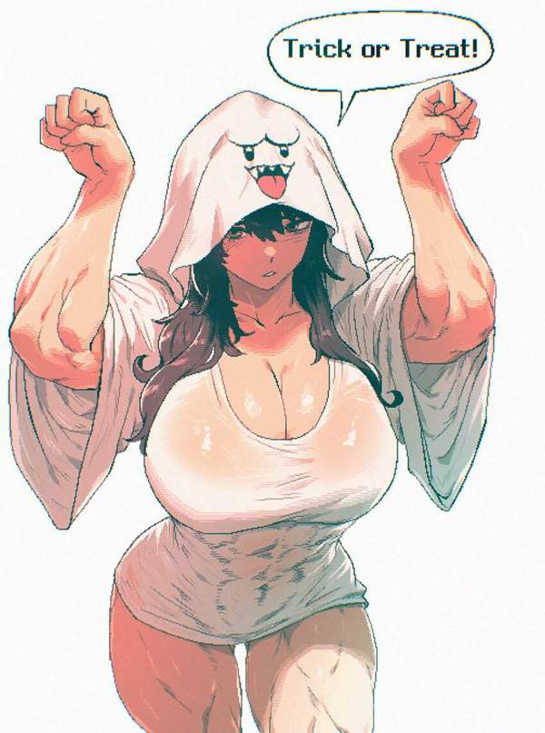 【ハロウィン】トリックオアトリートな女子達のセリフ付き二次エロ画像【12枚目】