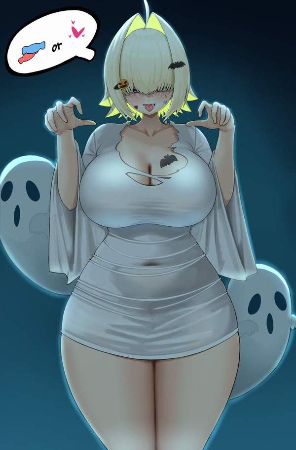 【ハロウィン】トリックオアトリートな女子達のセリフ付き二次エロ画像【22枚目】