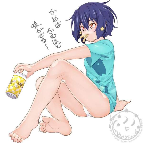 【リアル部屋着】上はＴシャツ下はパンティー姿な女子達の二次エロ画像【4枚目】