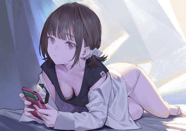 【リアル部屋着】上はＴシャツ下はパンティー姿な女子達の二次エロ画像【19枚目】